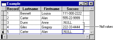 FoxProTableExample screenshot